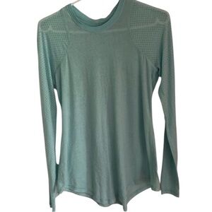 Lululemon Athletica aqua turquoise, long sleeve crewneck, tunic